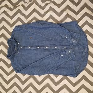 Boys L Polo Ralph Lauren button down Jean shirt. New condition. Smoke free home.